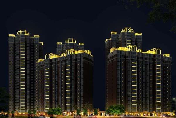 樓體亮化制作，樓體亮化價格，樓體亮化效果圖